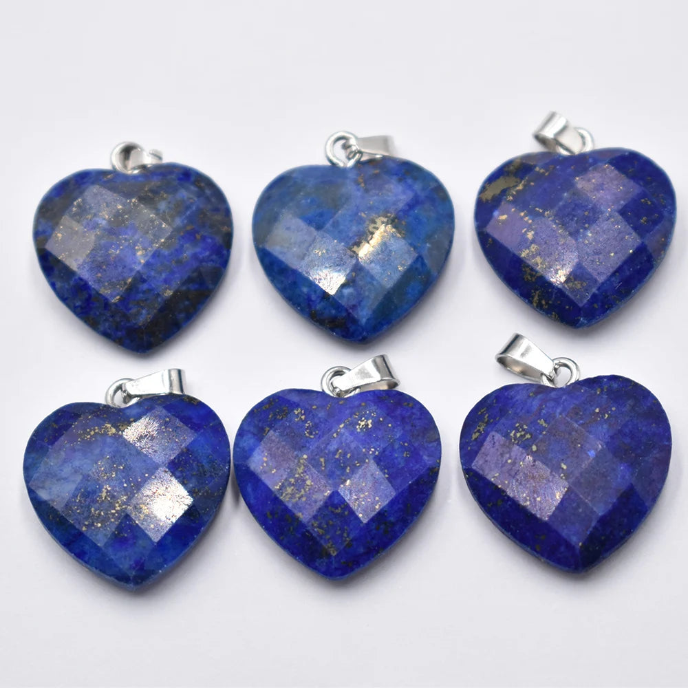 Mixed Crystal Heart Pendants-ToShay.org