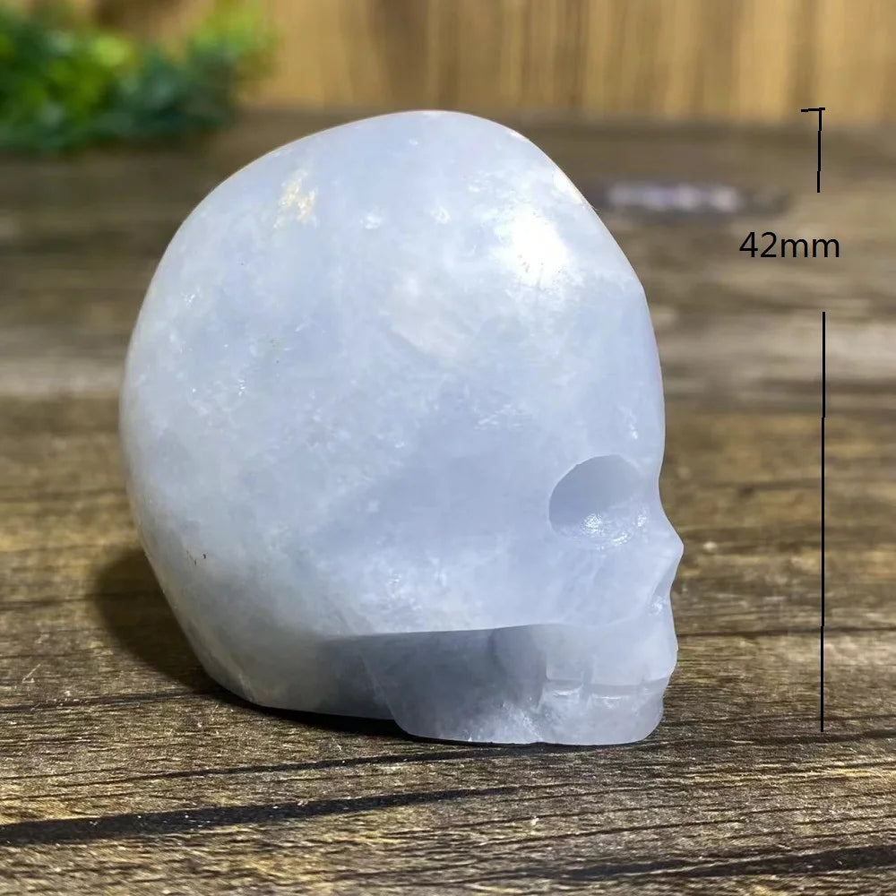 Blue Crystal Quartz Skull-ToShay.org
