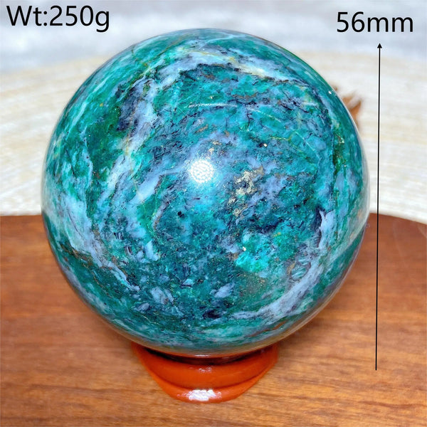 Green Jasper Pyrite Ball-ToShay.org