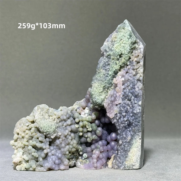 Purple Grape Agate Quartz Tower-ToShay.org