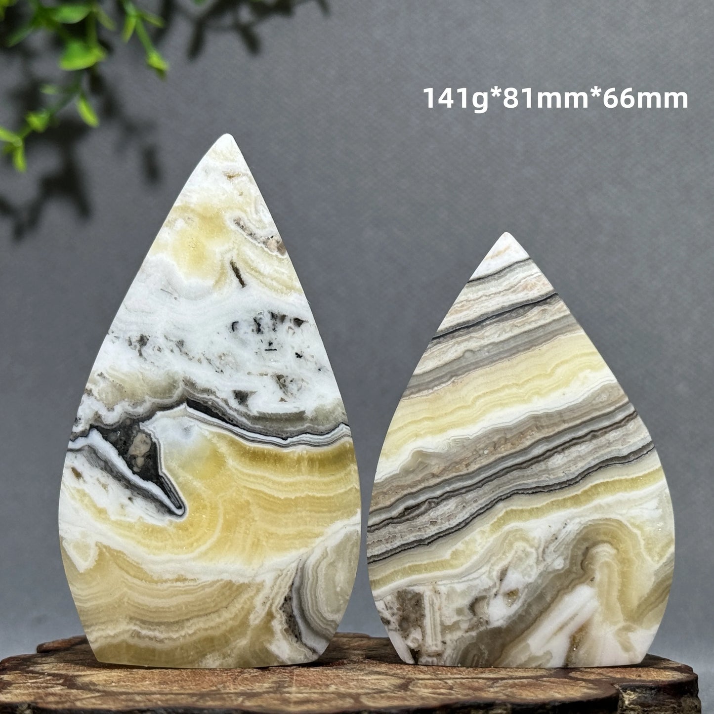 Grey Stripe Agate Torch-ToShay.org