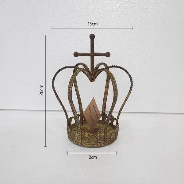 Ironwork Crown Candle Holders-ToShay.org