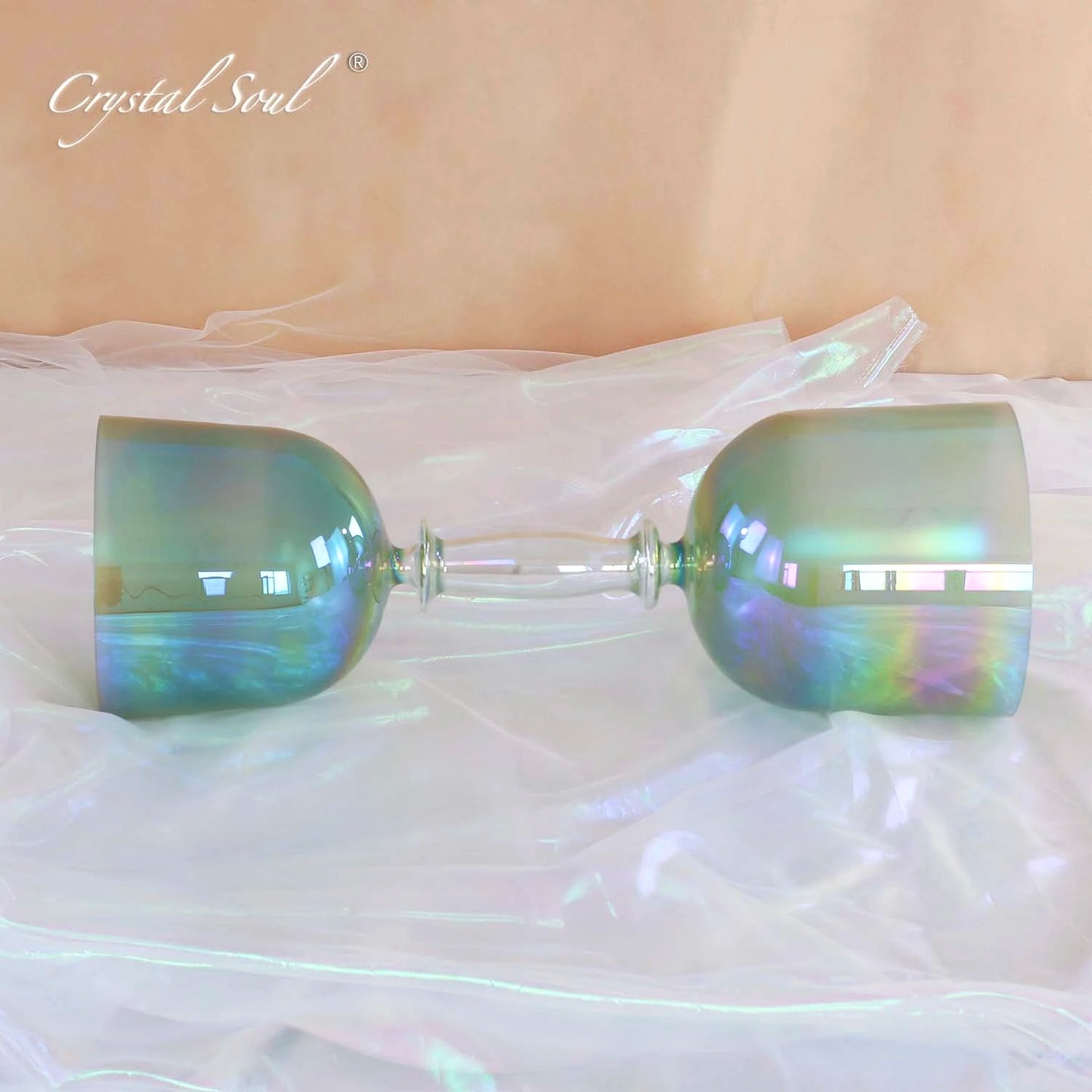 Green Double Headed Singing Bowl-ToShay.org