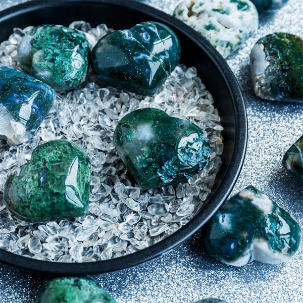 Green Moss Agate Heart-ToShay.org