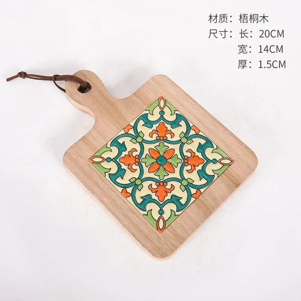 Tile Wood Handle Pot Mat-ToShay.org