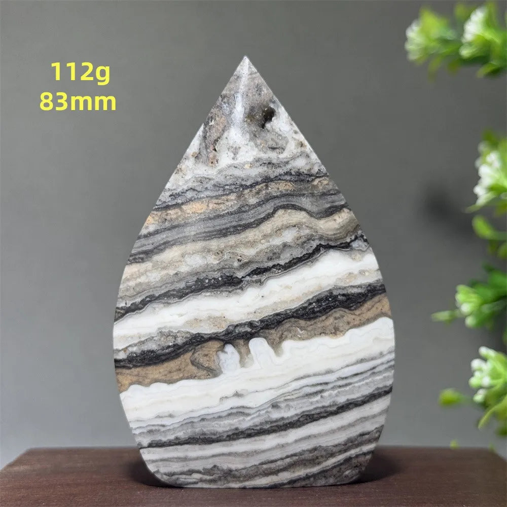 Grey Striped Agate Torch-ToShay.org
