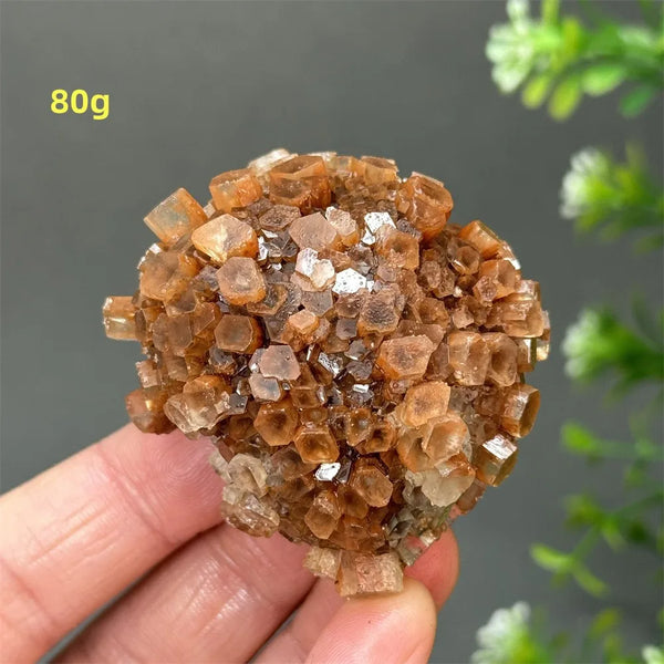 Orange Aragonite Crystal Cluster-ToShay.org