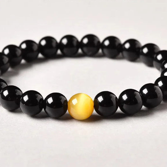 Black Gold Obsidian Bracelet-ToShay.org