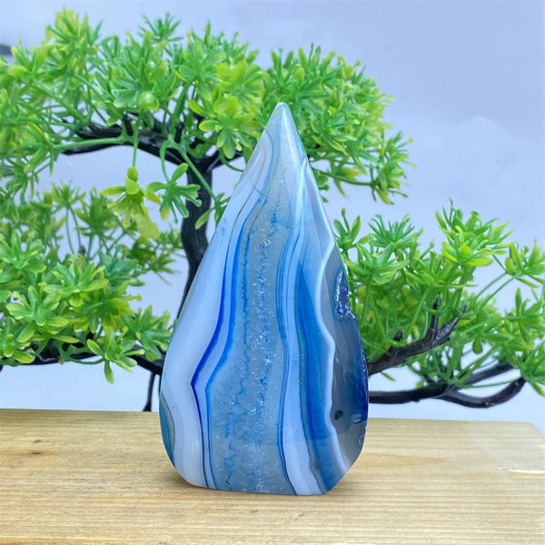 Blue Agate Torch-ToShay.org