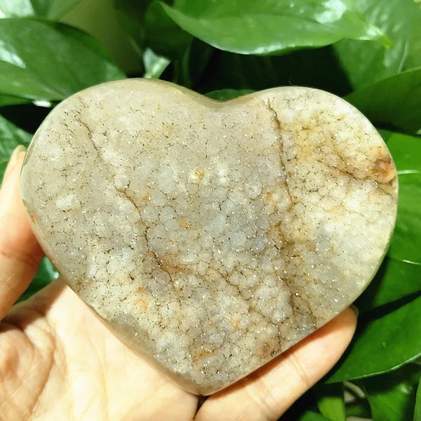 Yellow Crystal Druzy Heart-ToShay.org