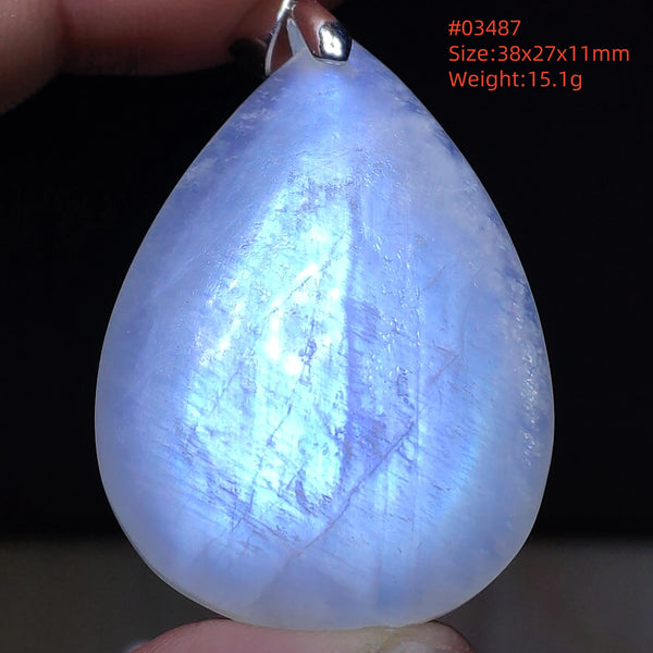 Blue Light Moonstone Pendant-ToShay.org