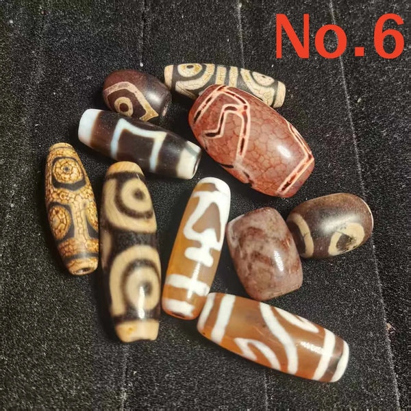 Tibetan Eyes Agate Dzi Beads-ToShay.org