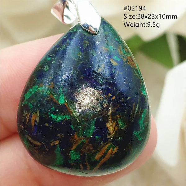 Blue Azulite Pendant-ToShay.org
