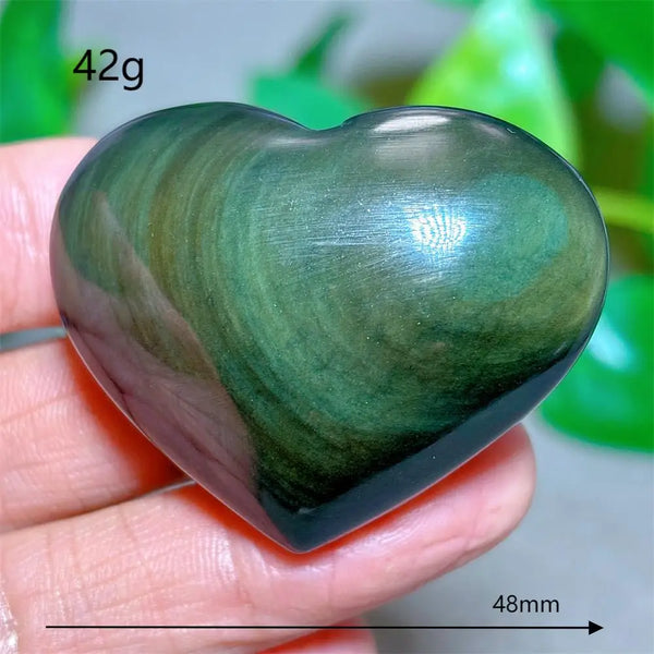 Rainbow Obsidian Heart-ToShay.org