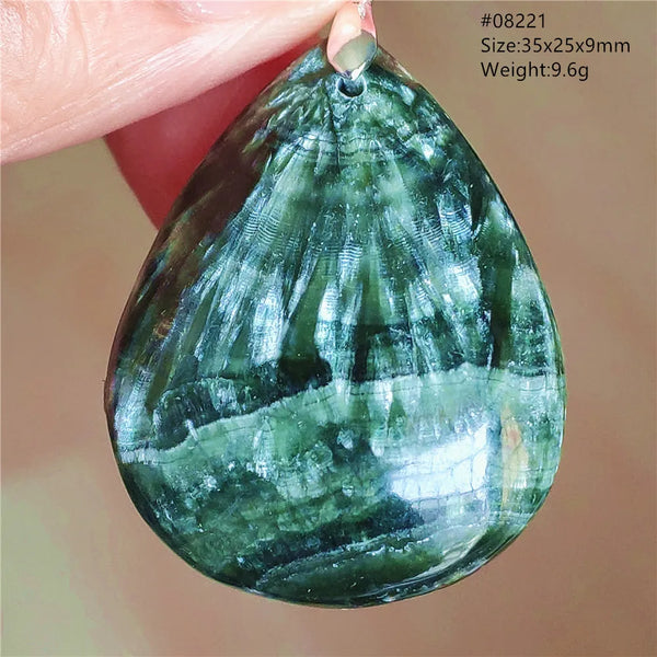 Green Seraphinite Pendant-ToShay.org