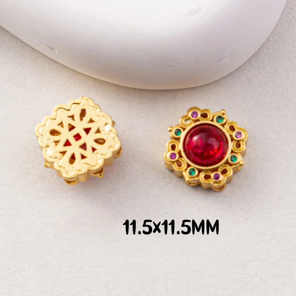 Gold Ruby Beads-ToShay.org