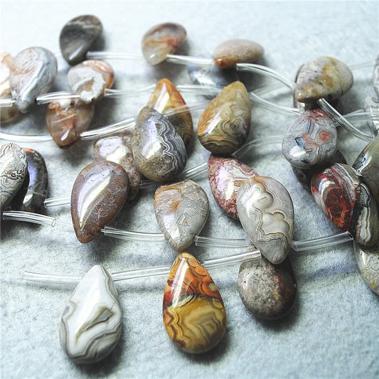 Mixed Agate Teardrop Beads-ToShay.org