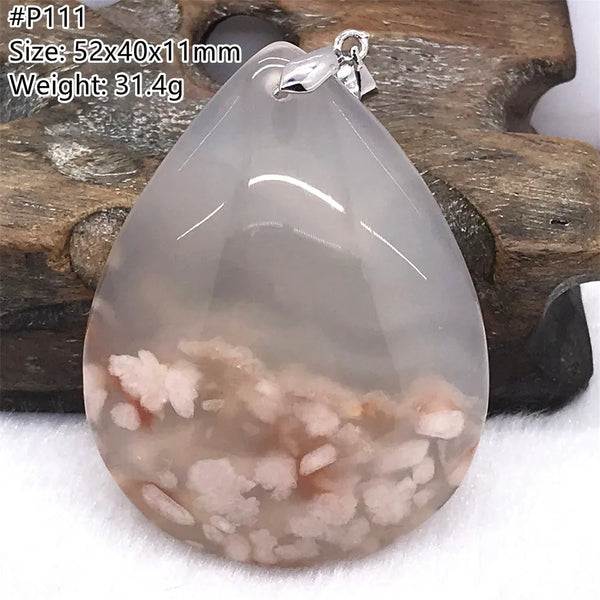 Pink Cherry Agate Pendant-ToShay.org