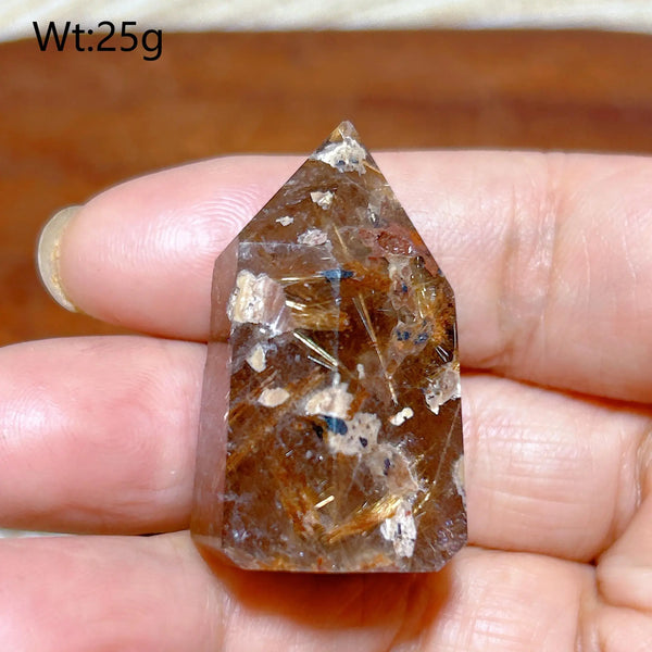 Gold Rutilated Crystal Point-ToShay.org