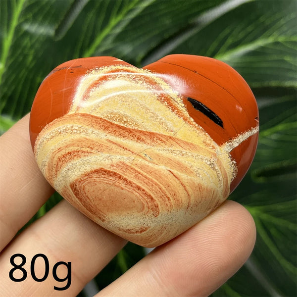 Red Jade Agate Heart-ToShay.org