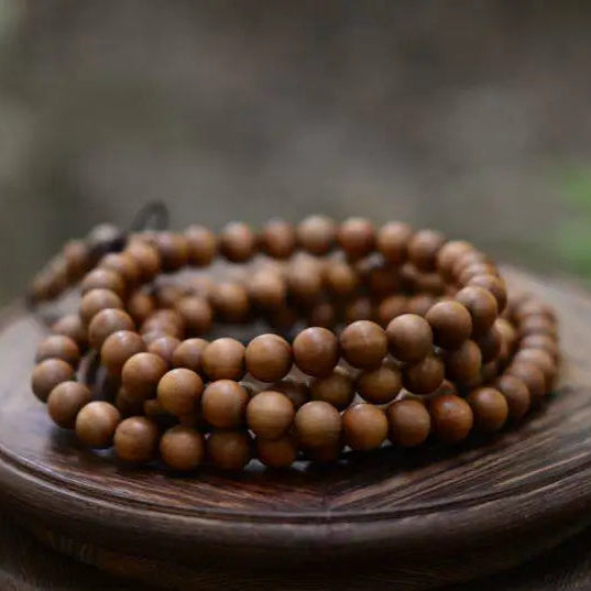 Brown Sandalwood Bead Mala-ToShay.org