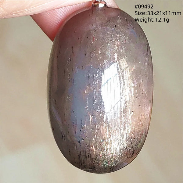Black Sunstone Moonstone Pendant-ToShay.org
