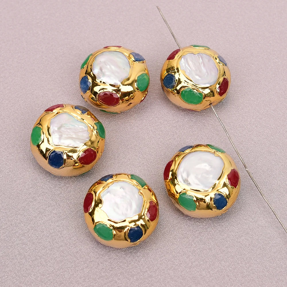 White Pearl Paved Beads-ToShay.org