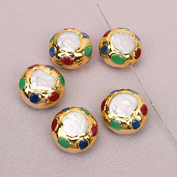 White Pearl Paved Beads-ToShay.org