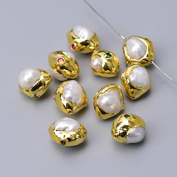 White Pearl Pave Beads-ToShay.org