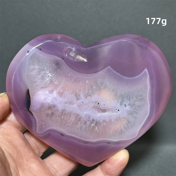 Purple Agate Heart-ToShay.org
