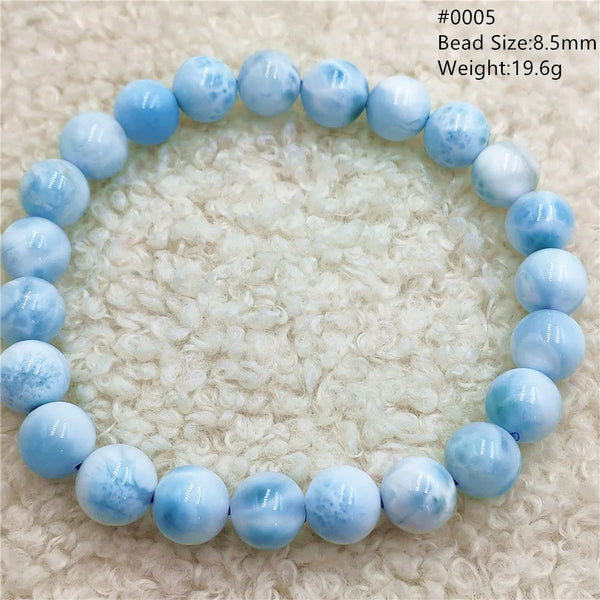 Blue Larimar Bead Bracelet-ToShay.org