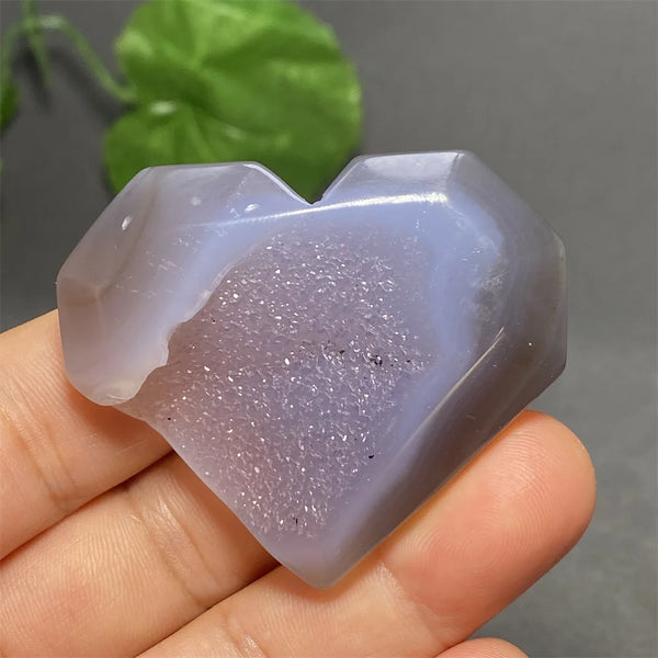 Blue Striped Agate Heart-ToShay.org