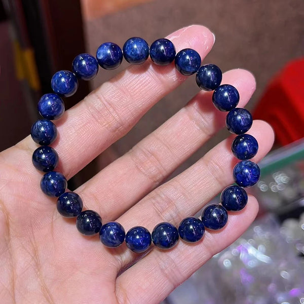 Blue Sugilite Bead Bracelet-ToShay.org