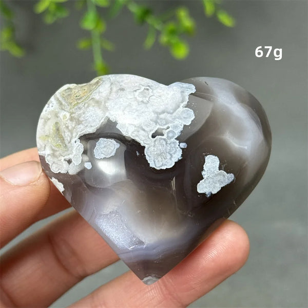 Black Cherry Agate Heart-ToShay.org
