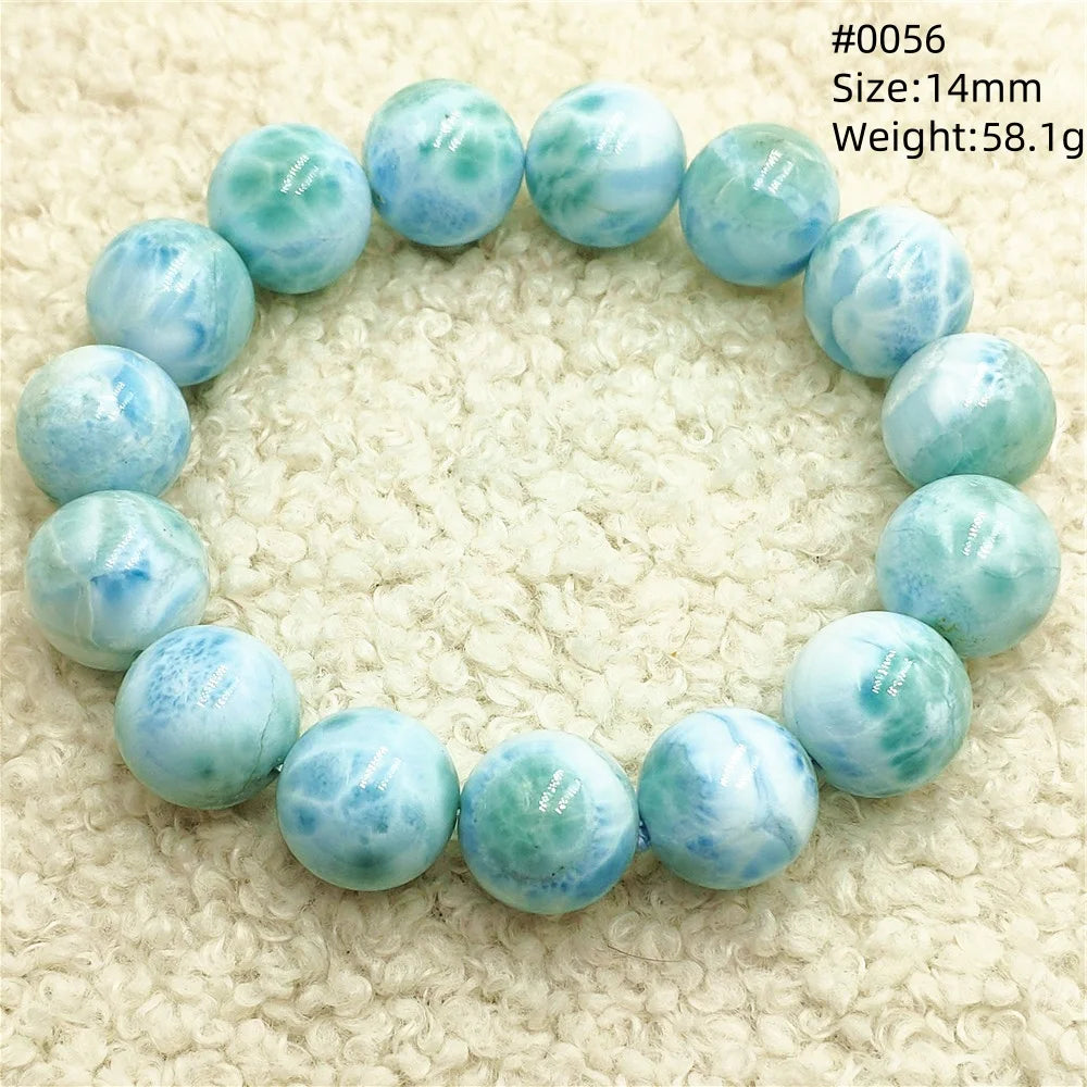 Blue Larimar Bead Bracelet-ToShay.org