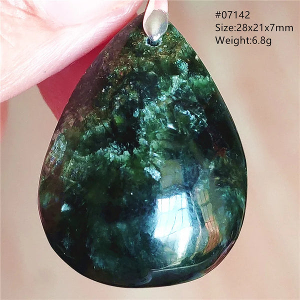 Green Seraphinite Pendant-ToShay.org