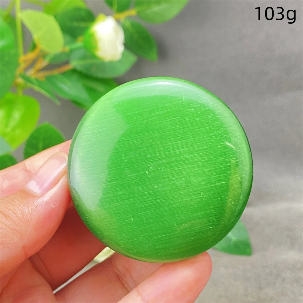 Green Cats Eye Pendant-ToShay.org
