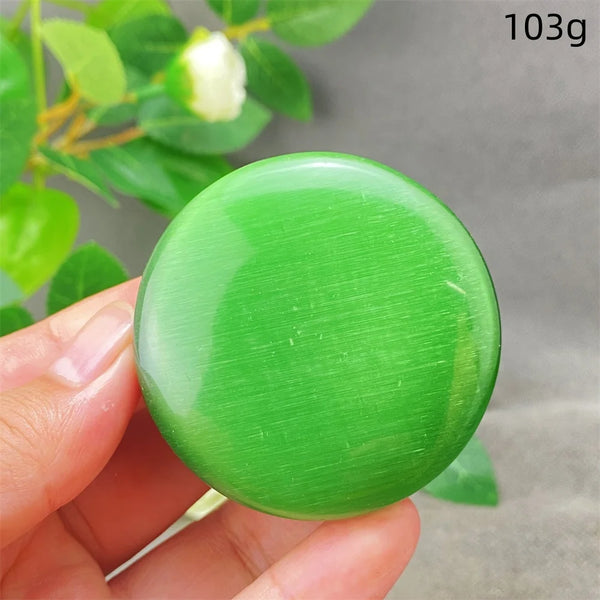 Green Cats Eye Pendant-ToShay.org