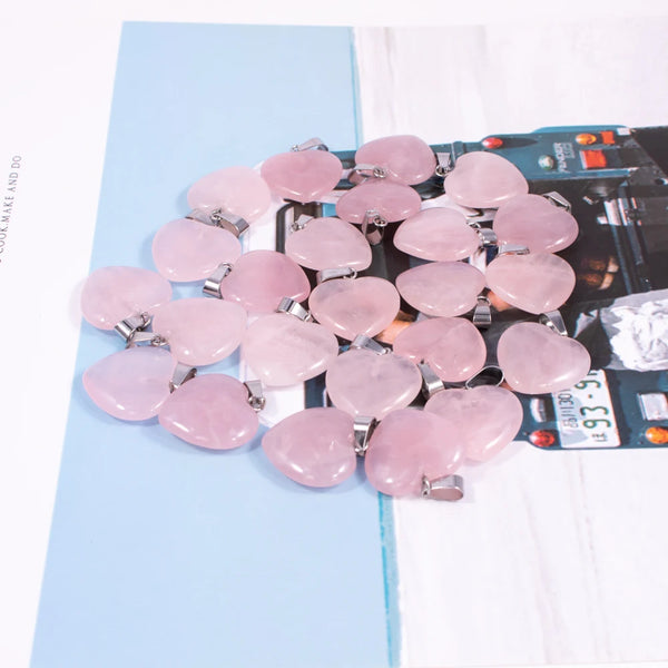 Pink Rose Quartz Hearts-ToShay.org
