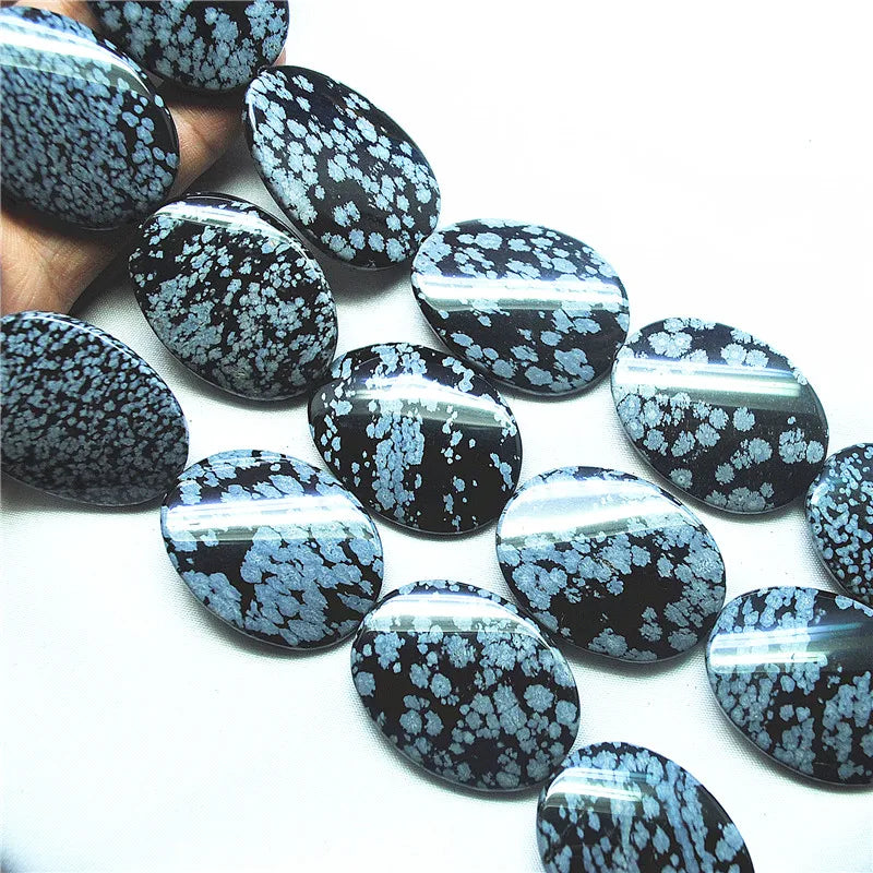 Black Snowflake Obsidian Beads-ToShay.org