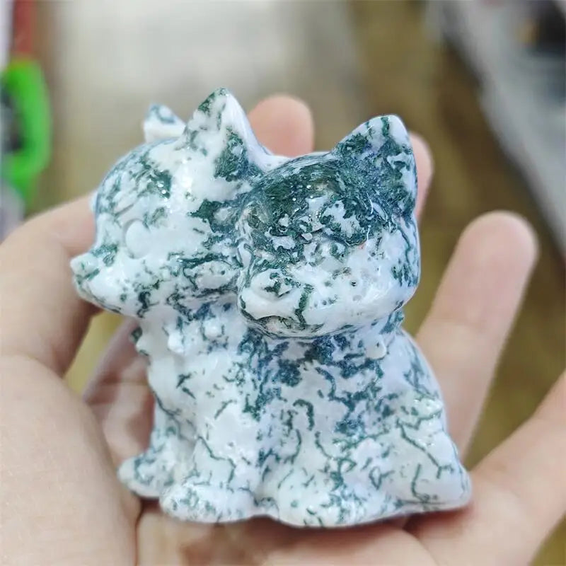 Green Moss Agate Hellhound-ToShay.org