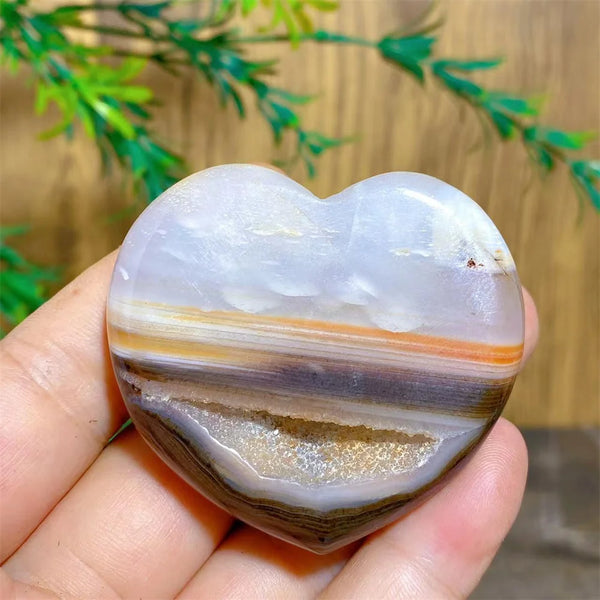 Red Agate Geode Heart-ToShay.org