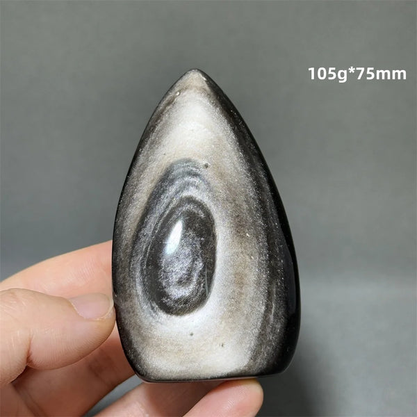 Silver Obsidian Torch-ToShay.org