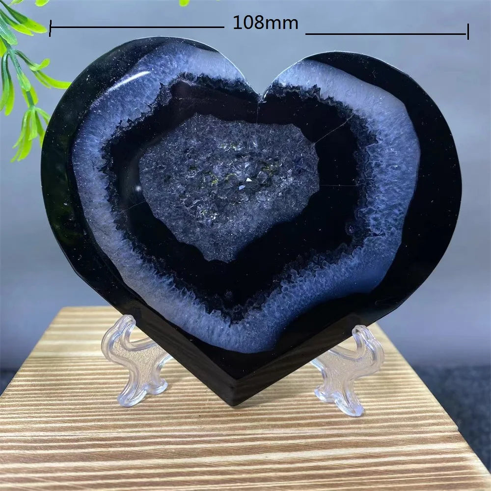 Black Agate Geode Torch-ToShay.org