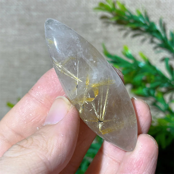 Gold Rutile Quartz Pendant-ToShay.org