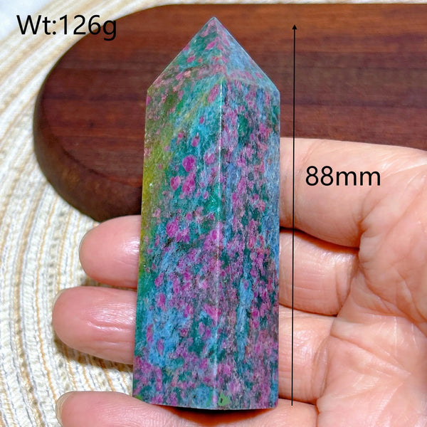 Green Ruby Kyanite Tower-ToShay.org