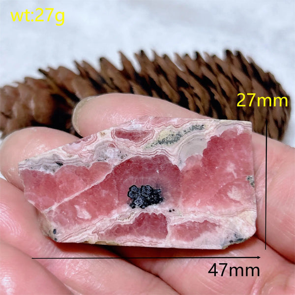 Pink Rhodochrosite Slice-ToShay.org