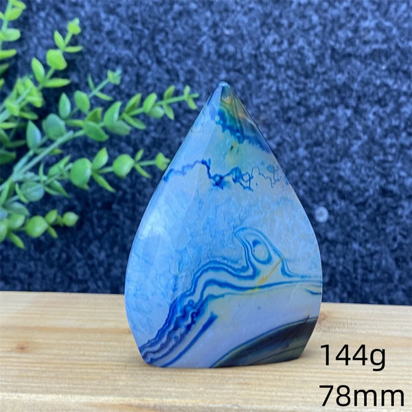 Blue Lace Agate Torch-ToShay.org
