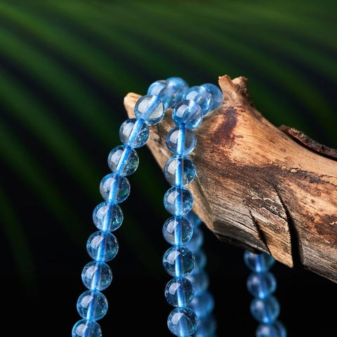 Blue Aquamarine Wrap Bracelet-ToShay.org