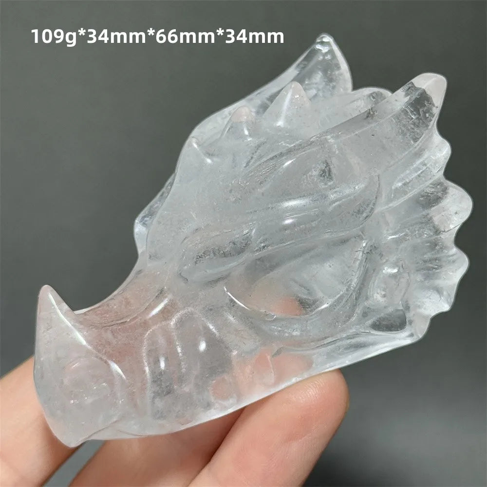 Clear Crystal Dragon Head-ToShay.org